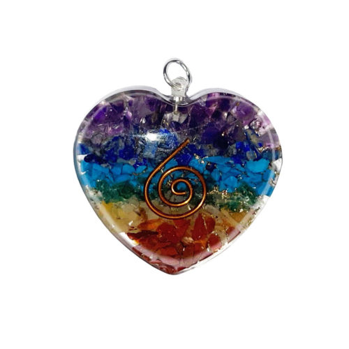 pendentif orgonite 7 chakras