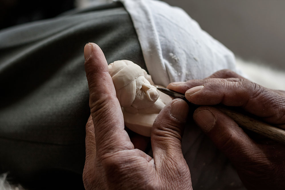Écume de mer naturelle blanc crème poreuse - origine Turquie Eskişehir - gisements historiques