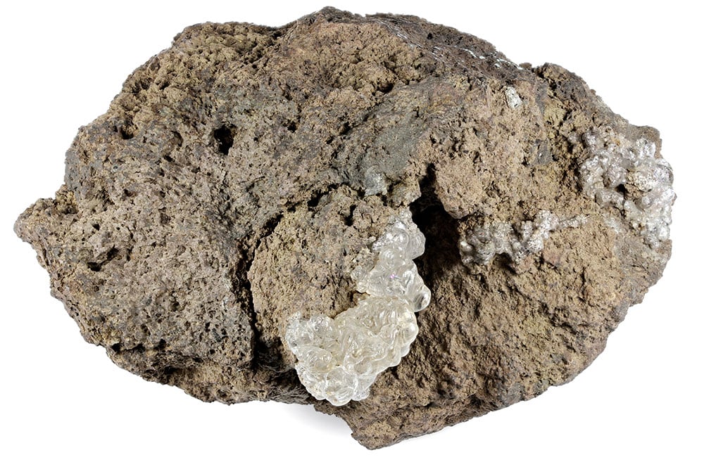 Hyalite opale vitrée transparent incolore - origine Mexique République Tchèque Valec - composition silice