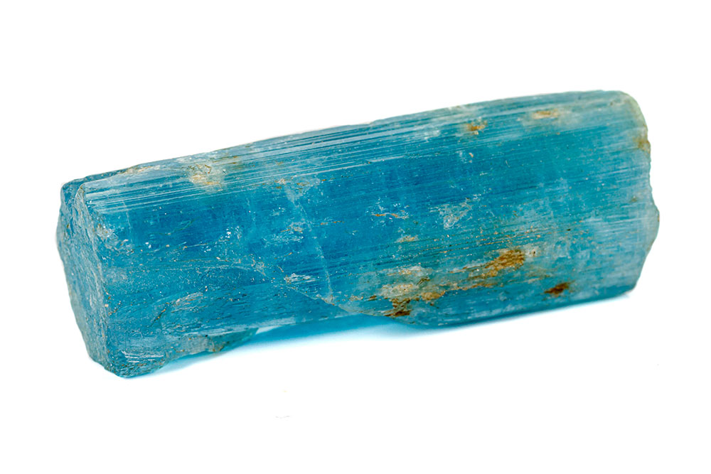 Indigolite tourmaline bleue polie - propriétés piézoélectriques et vertus lithothérapeutiques, chakra gorge et troisième œil