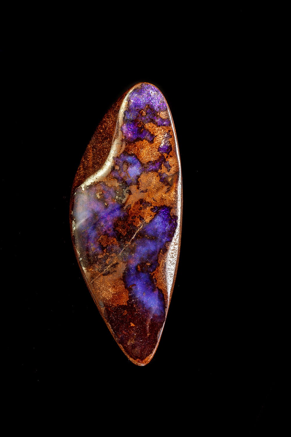 Opale violette morado du Mexique - origine composition silice hydratée naturelle