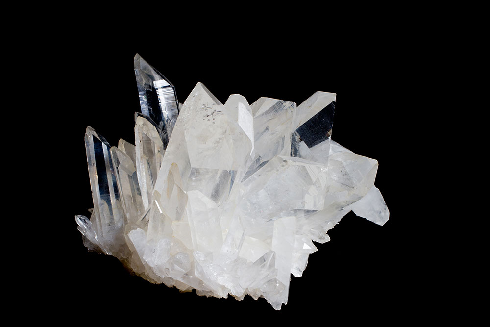 Cristal Quartz Nirvana brut de l'Himalaya - texture fondue surface glaciaire, découverte 2006 réchauffement climatique
