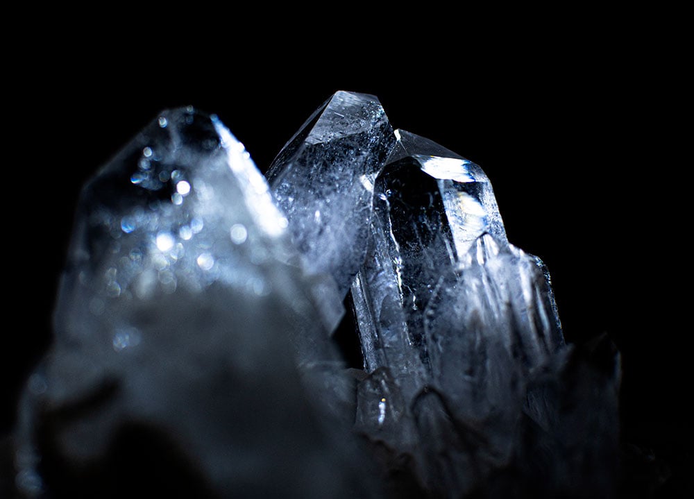 Quartz Nirvana de l'Himalaya - minéral rare SiO2, densité 2,65, origine Kullu Valley haute altitude glaciaire