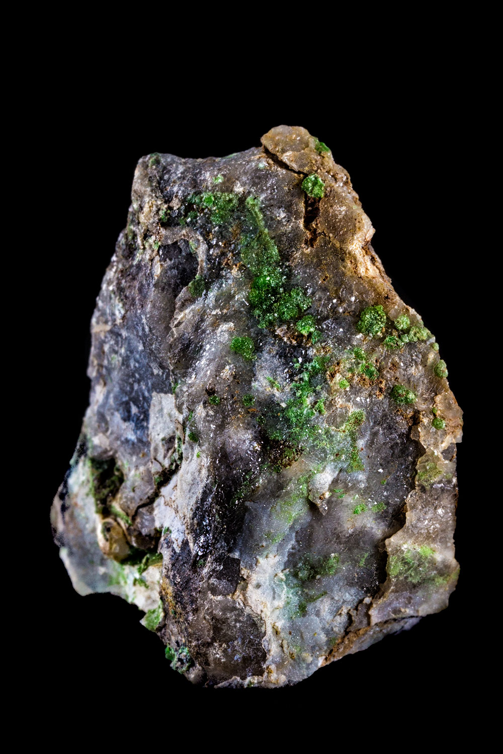 Conichalcite verte - vertus lithothérapie chakra cœur gorge équilibre émotionnel