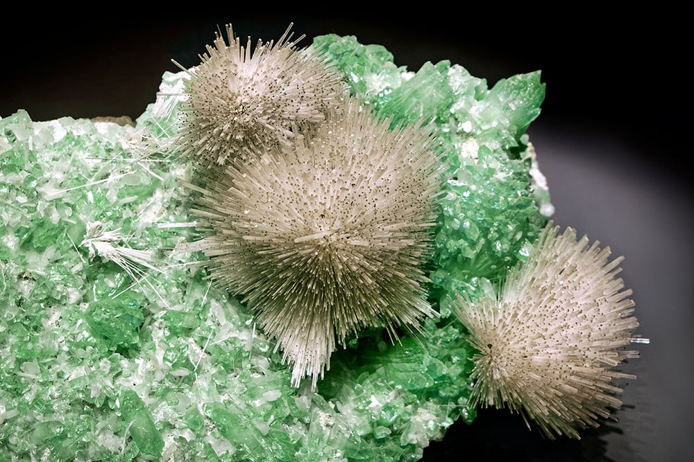 Stilbite cristalline - vertus lithothérapie, apaisement, intuition et chakra du cœur