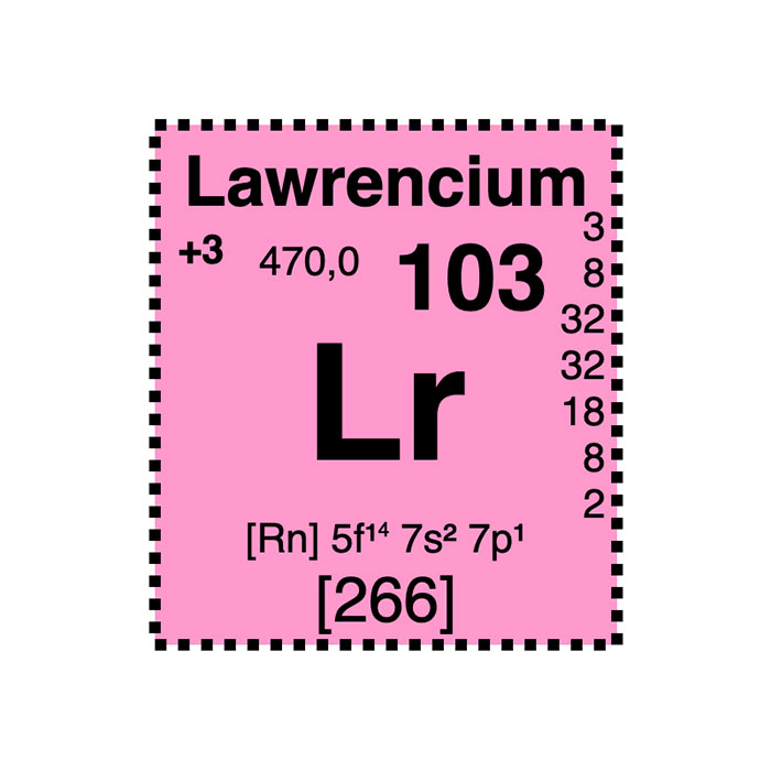 element-chimique-103-lawrencium
