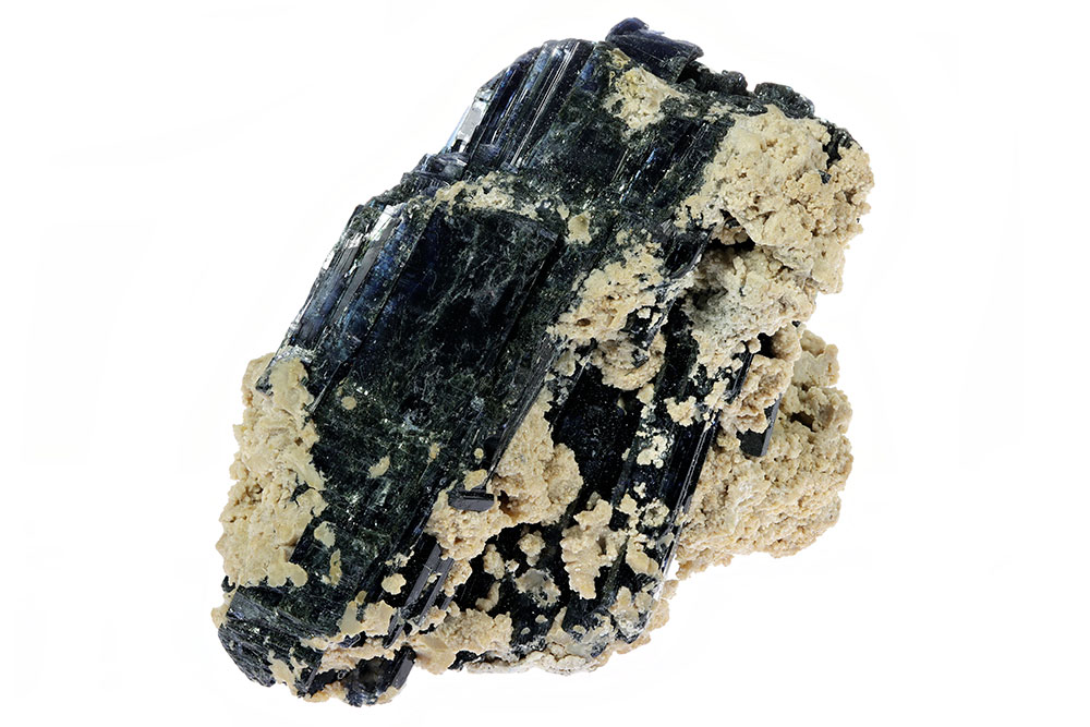 Vivianite cristalline phosphate de fer - origine gisements minéraux Russie Ukraine