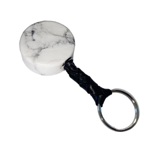 porte-clés howlite disque