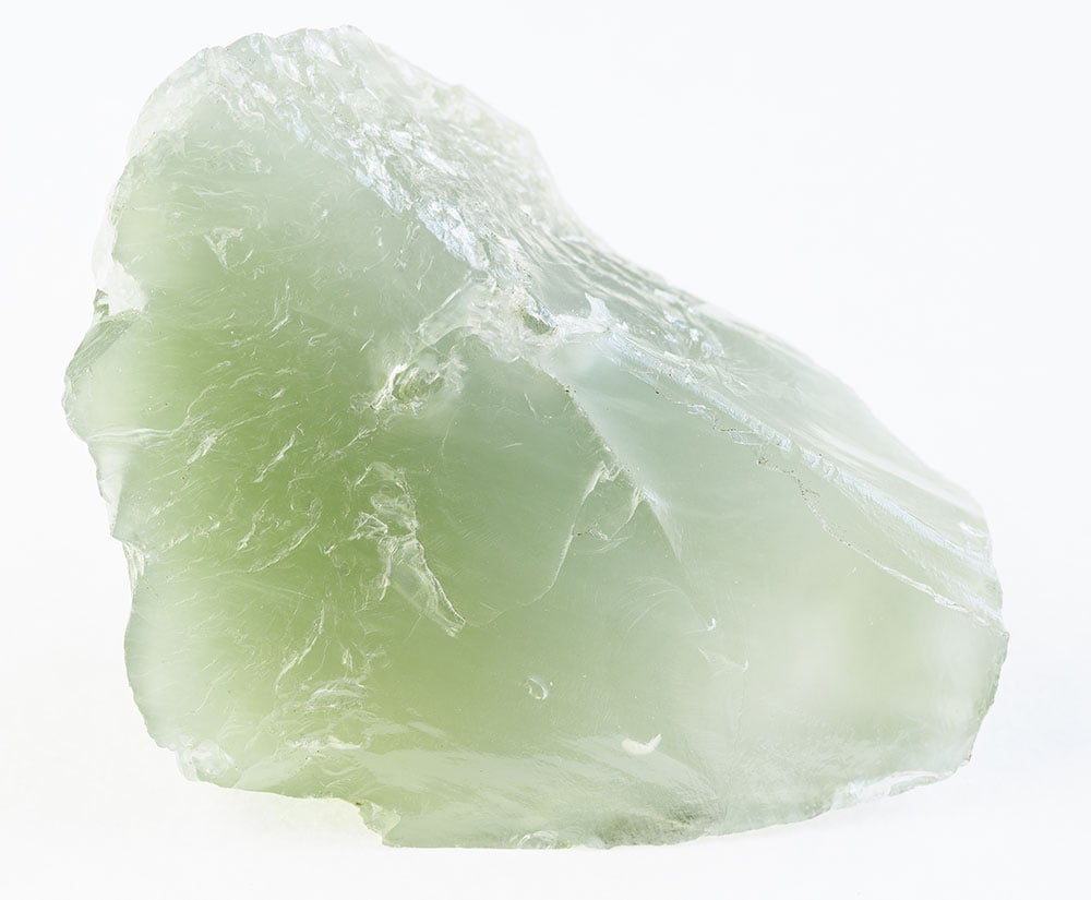 Prasiolite naturelle verte transparente - origine géologique Brésil Californie Pologne