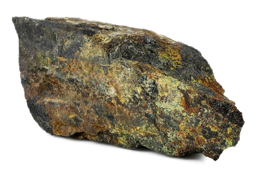 Specimen uraninite pechblende Bohème noir intense — composition UO2 uranium-238 radioactivité et gisements mondiaux