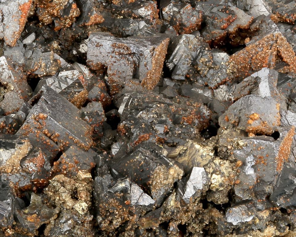 Pierre galénite gris métallique brillant - minerai de plomb antiquité égyptienne romaine