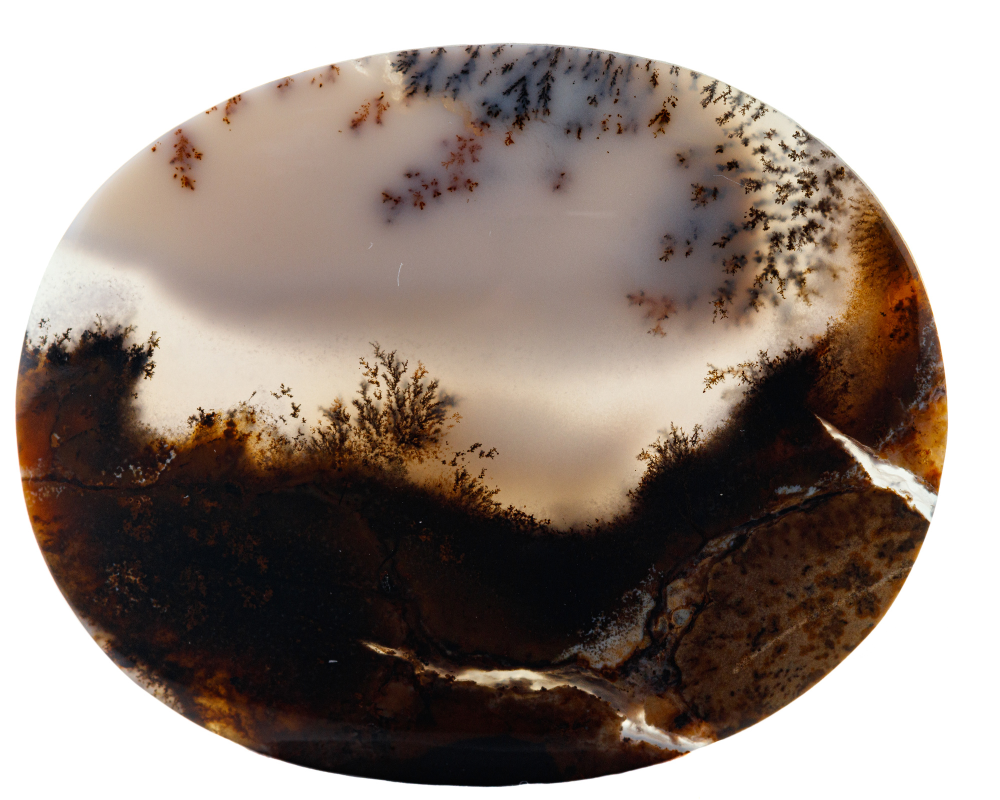 Pierre agate fleur rose avec inclusions florales blanches 3D - fleur de cerisier sakura - histoire découverte Madagascar 2018
