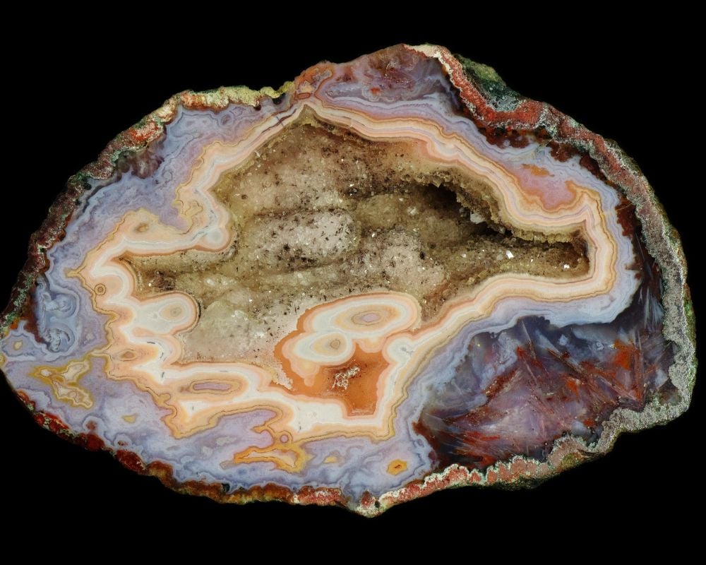 Agate turitelle brute et polie, propriétés énergétiques de sagesse ancestrale