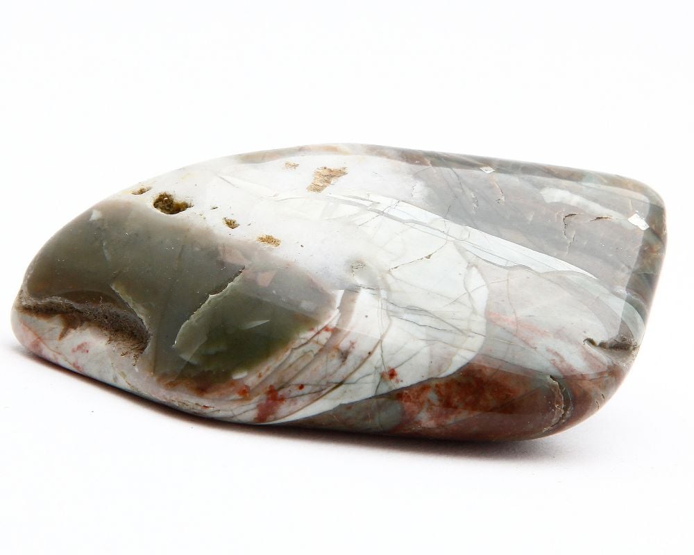 Jaspe star galaxy brut - origine Madagascar - cristaux de quartz avec inclusions mica biotite