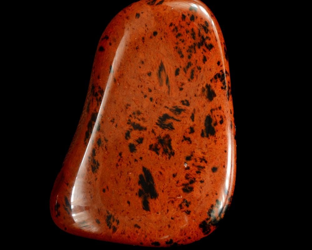 Pierre obsidienne mahogany brute et polie — histoire et usages des civilisations préhistoriques et aztèques