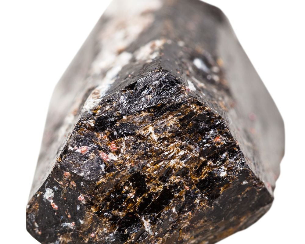 Tourmaline dravite polie brun miel - vertus maturité incarnée, plexus solaire, sagesse terrestre