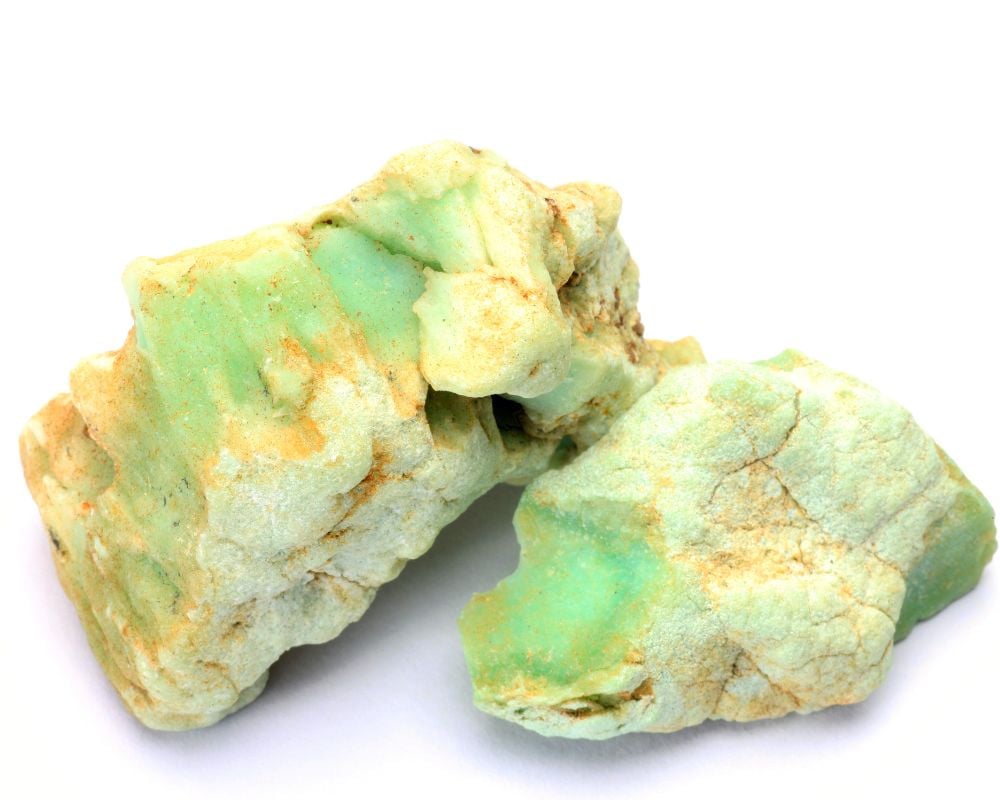 Magnésite citron brut jaune pâle doré - histoire minéralogique asiatique et traditions énergétiques