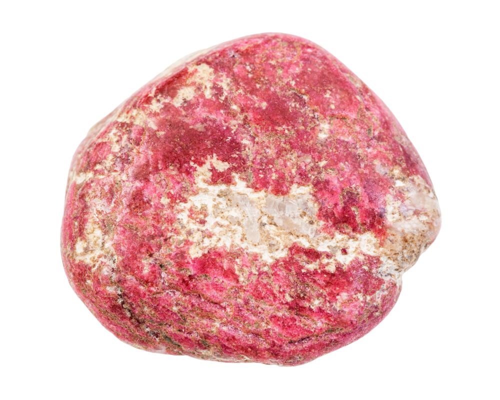 Thulite naturelle cristallisée de Norvège — Lom et Telemark, composition Ca₂Al₃(Si₂O₇)(SiO₄)O(OH), zoïsite rose au manganèse