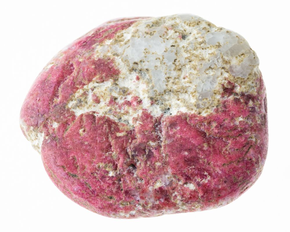 Thulite polie rose tendre — vertus de confiance en soi, estime de soi, joie et transformation émotionnelle