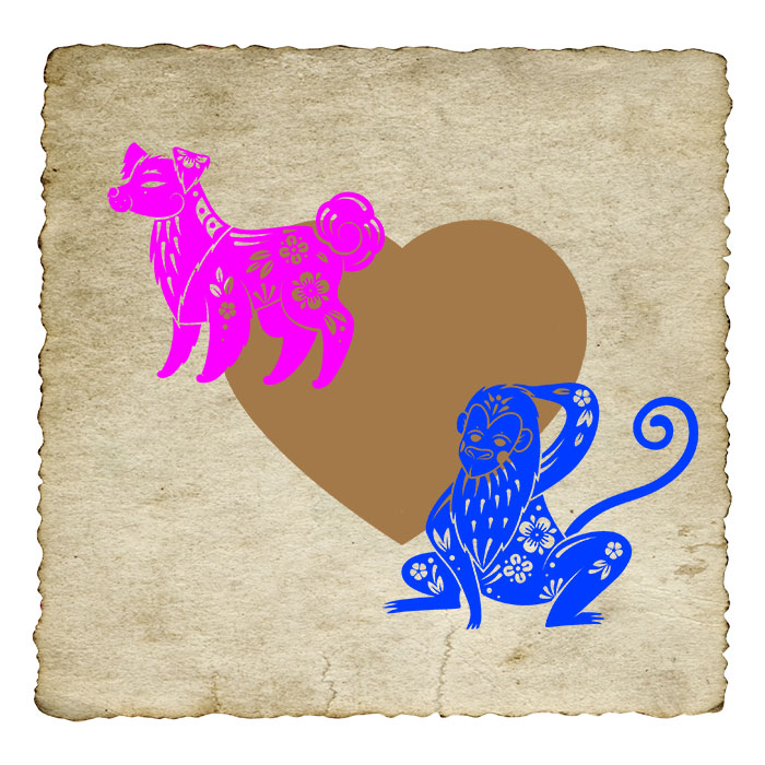 compatibilite-amoureuse-chinoise-femme-chien-homme-singe