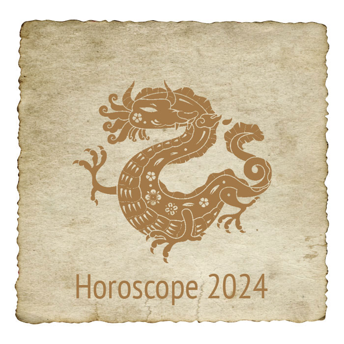 Calendrier Feng Shui 2024 Année Dragon de BOIS