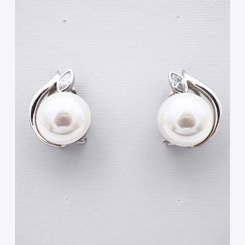 Boucles d'Oreilles en Perles de Majorque - 9 x 12 mm - Image 8