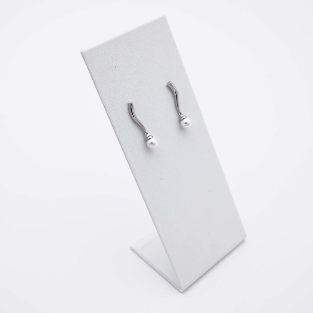 Boucles d'Oreilles en Perles de Majorque - 32 x 7 mm - Image 6