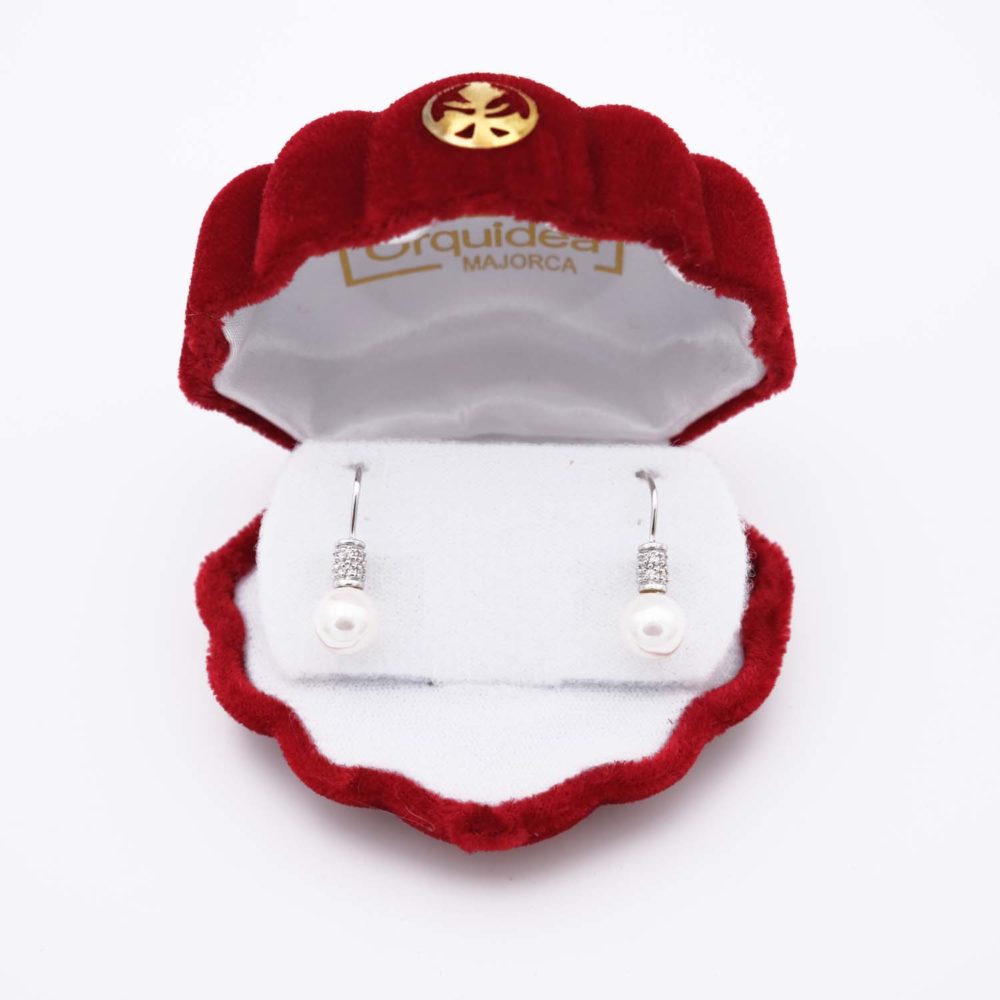 Boucles d'Oreilles en Perles de Majorque - 8 x 20 mm - Image 4