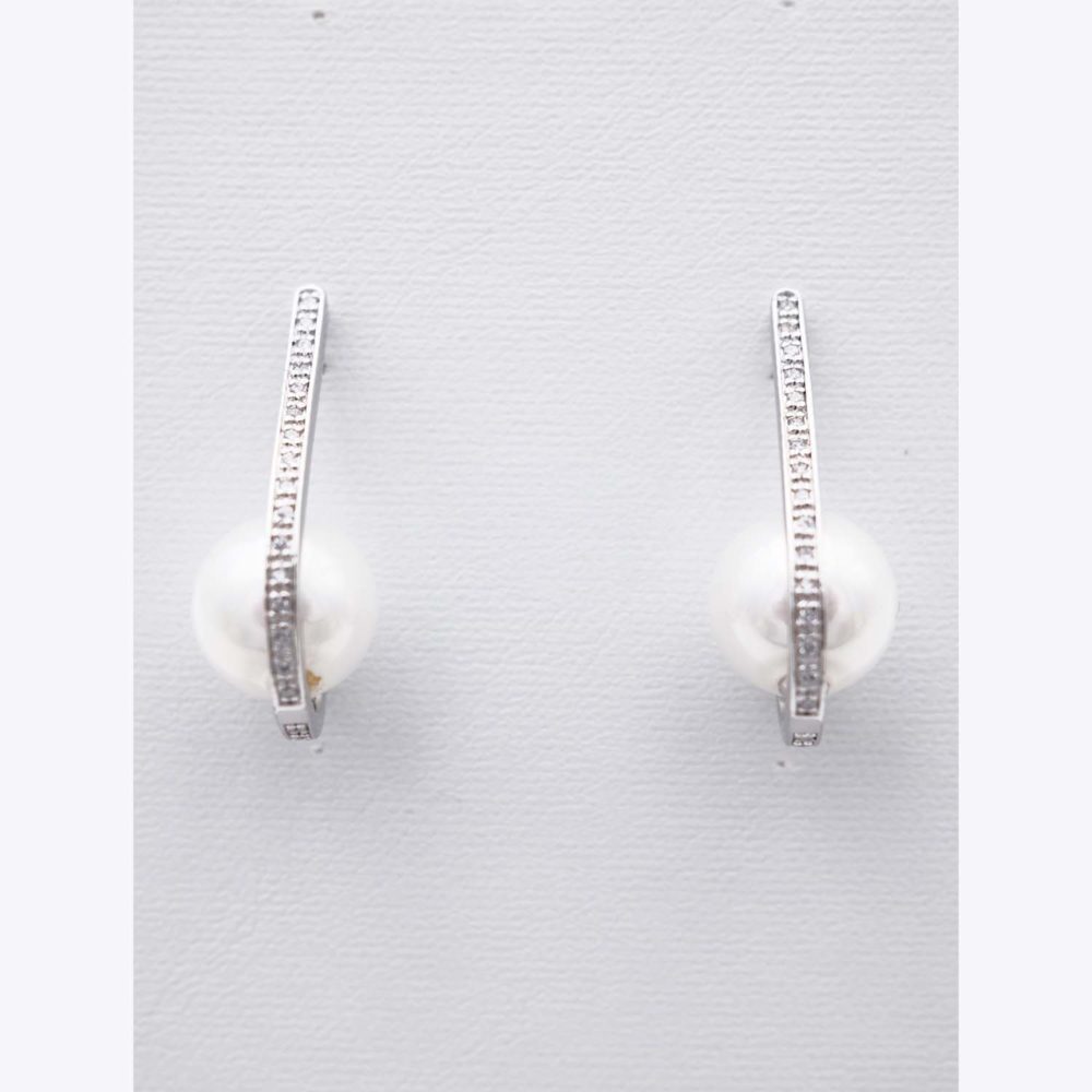 Boucles d'Oreilles en Perles de Majorque - 12 x 28 mm - Image 8