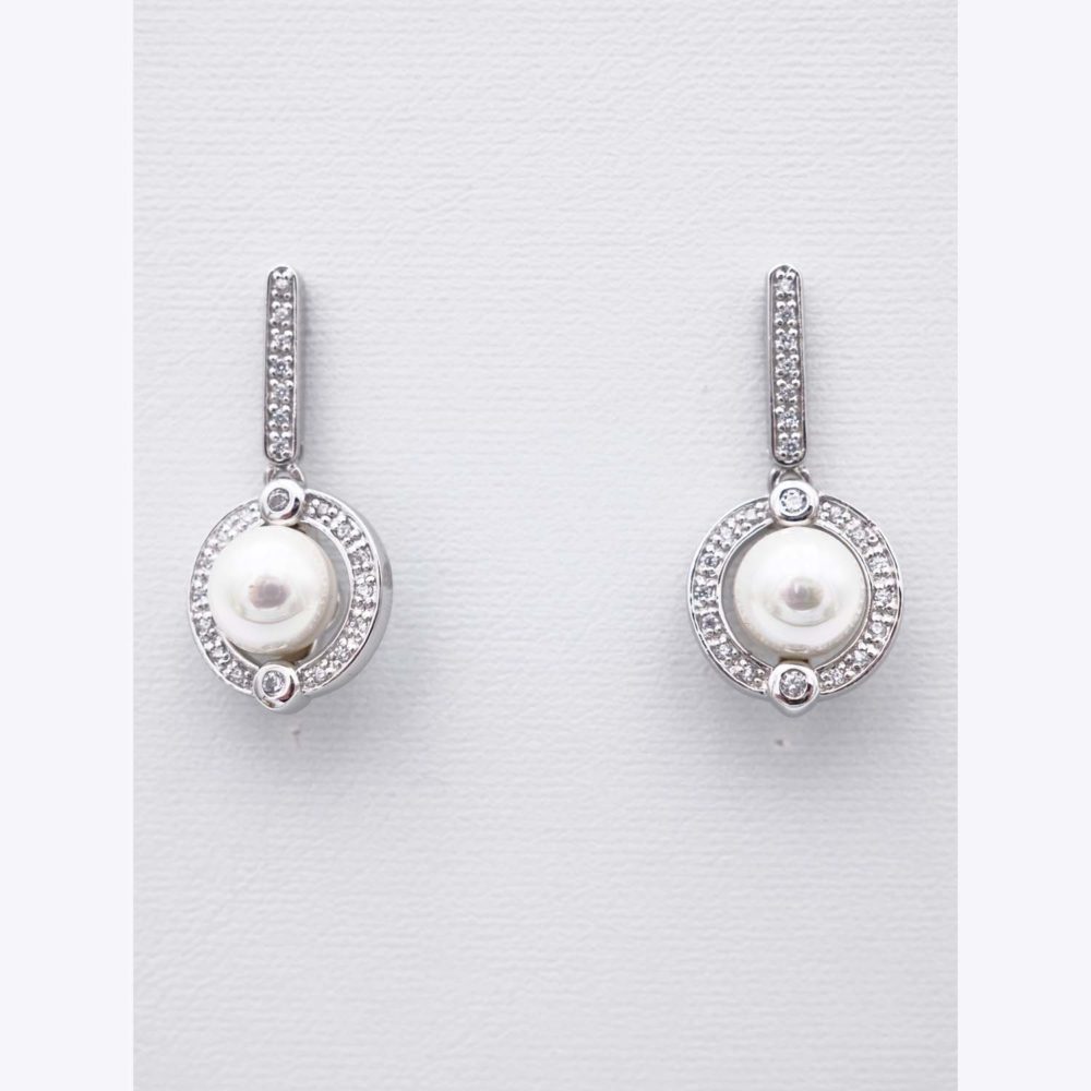 Boucles d'Oreilles en Perles de Majorque - 12 x 24 mm - Image 5