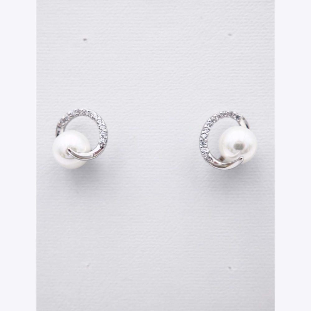 Boucles d'Oreilles en Perles de Majorque - 8 mm - Long. 13 mm - Image 8