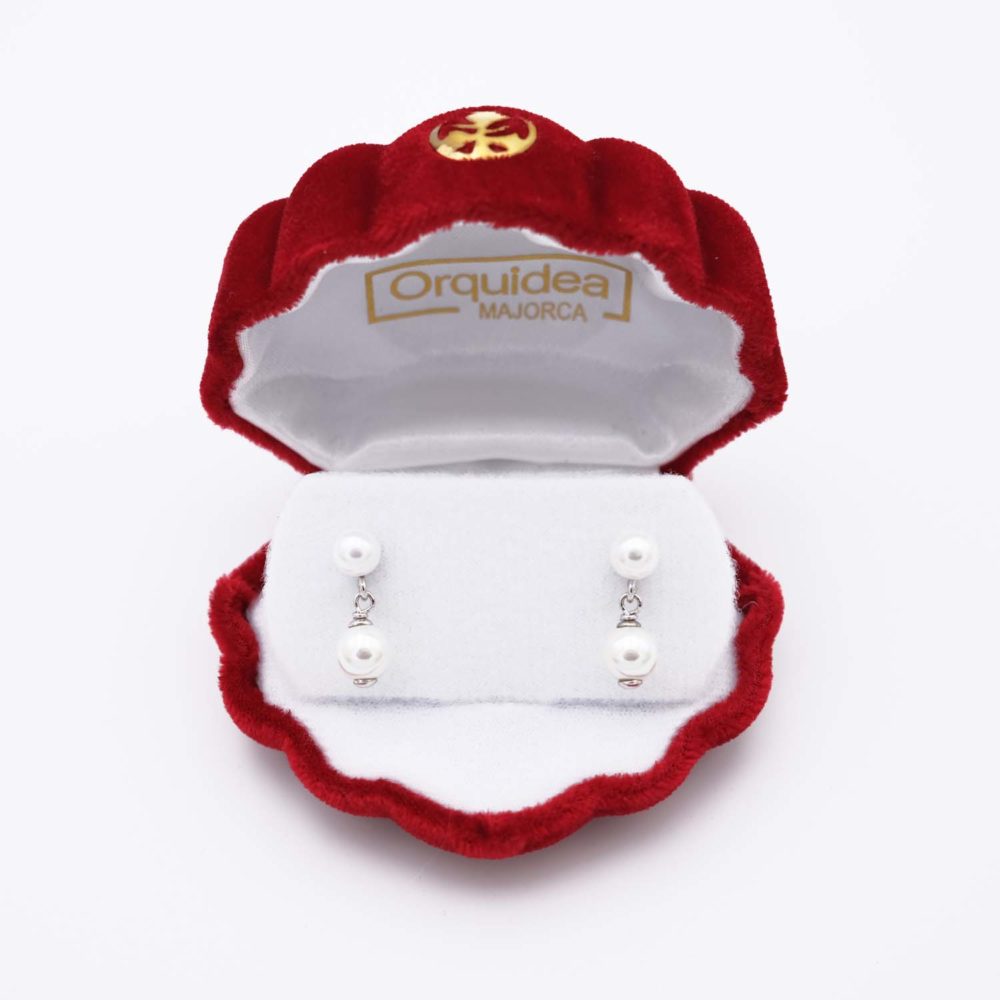Boucles d'Oreilles en Perles de Majorque - 7 x 16 mm - Image 7
