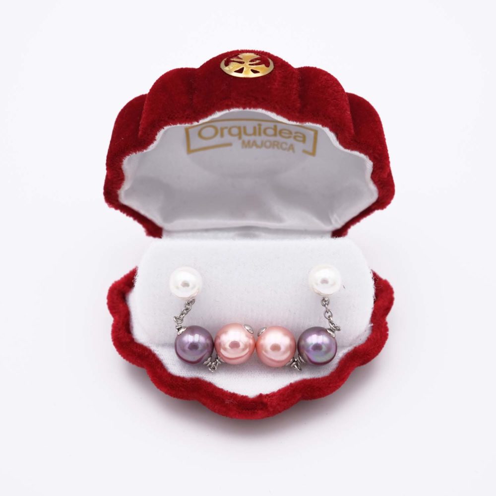 Boucles d'Oreilles en Perles de Majorque - 8 x 40 mm - Image 4