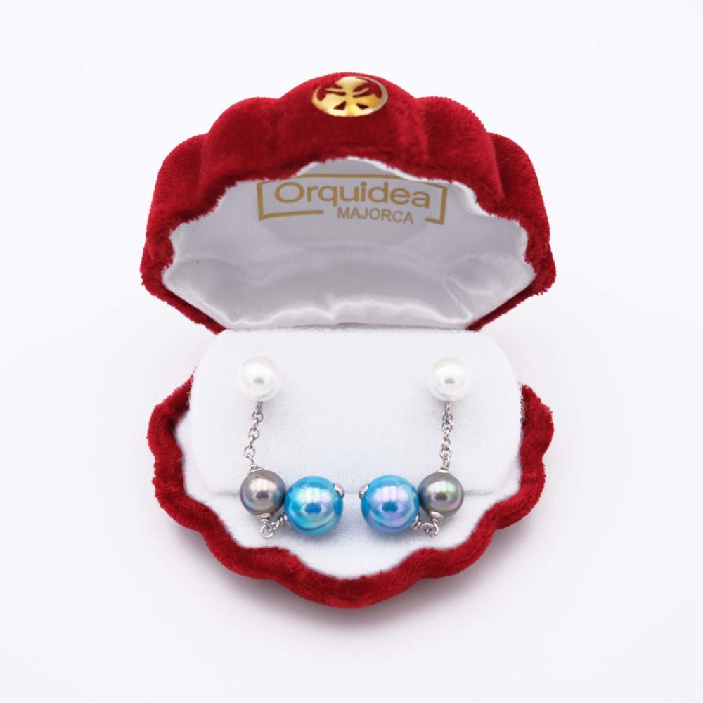 Boucles d'Oreilles en Perles de Majorque - 8 x 40 mm - Image 7