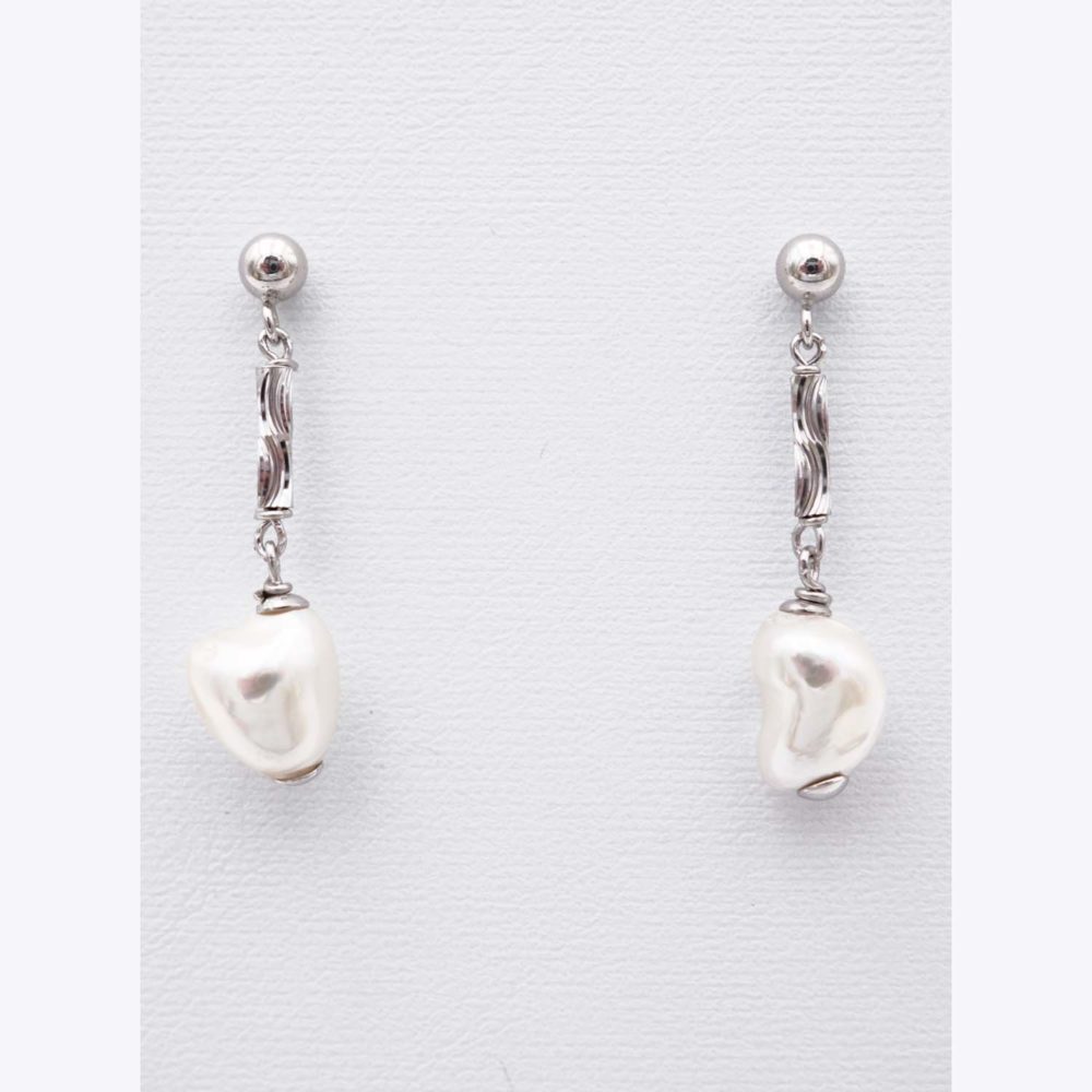 Boucles d'Oreilles en Perles de Majorque - 8 x 34 mm - Image 8