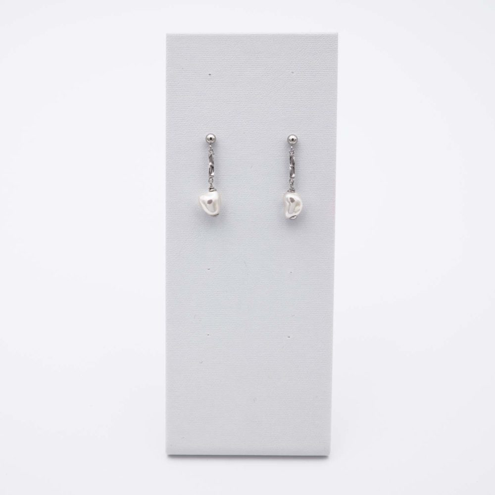 Boucles d'Oreilles en Perles de Majorque - 8 x 34 mm - Image 7