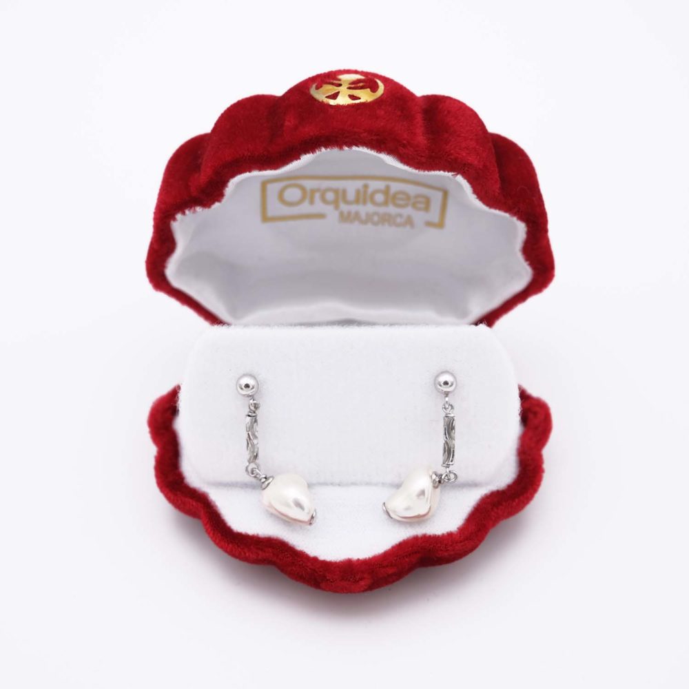 Boucles d'Oreilles en Perles de Majorque - 8 x 34 mm - Image 3