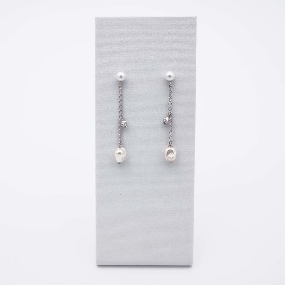 Boucles d'Oreilles en Perles de Majorque - 6 x 53 mm - Image 7