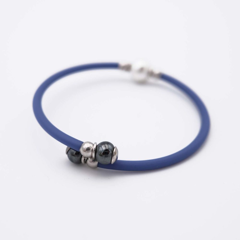 Bracelet en Perles de Majorque - 8 mm - Long. ajustable - Image 4