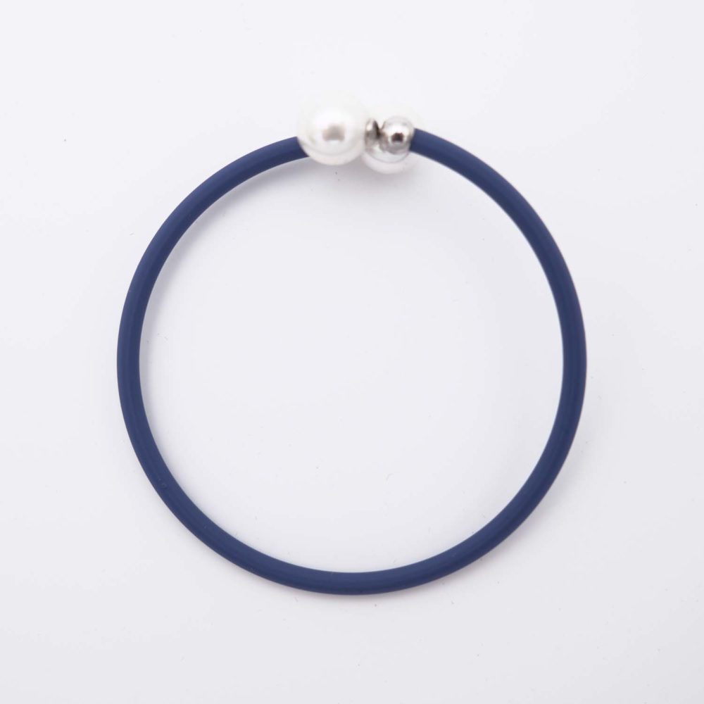 Bracelet en Perles de Majorque - 8 mm - Long. ajustable - Image 2