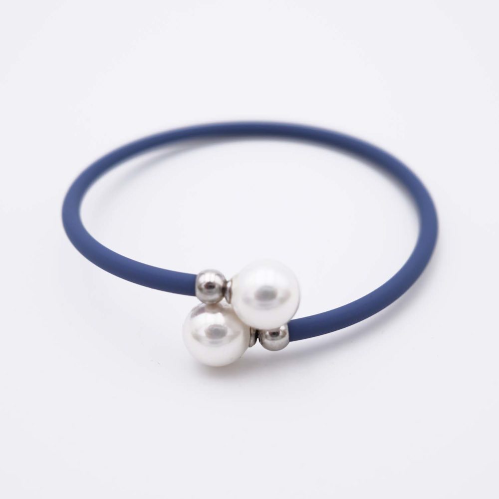 Bracelet en Perles de Majorque - 8 mm - Long. ajustable - Image 3