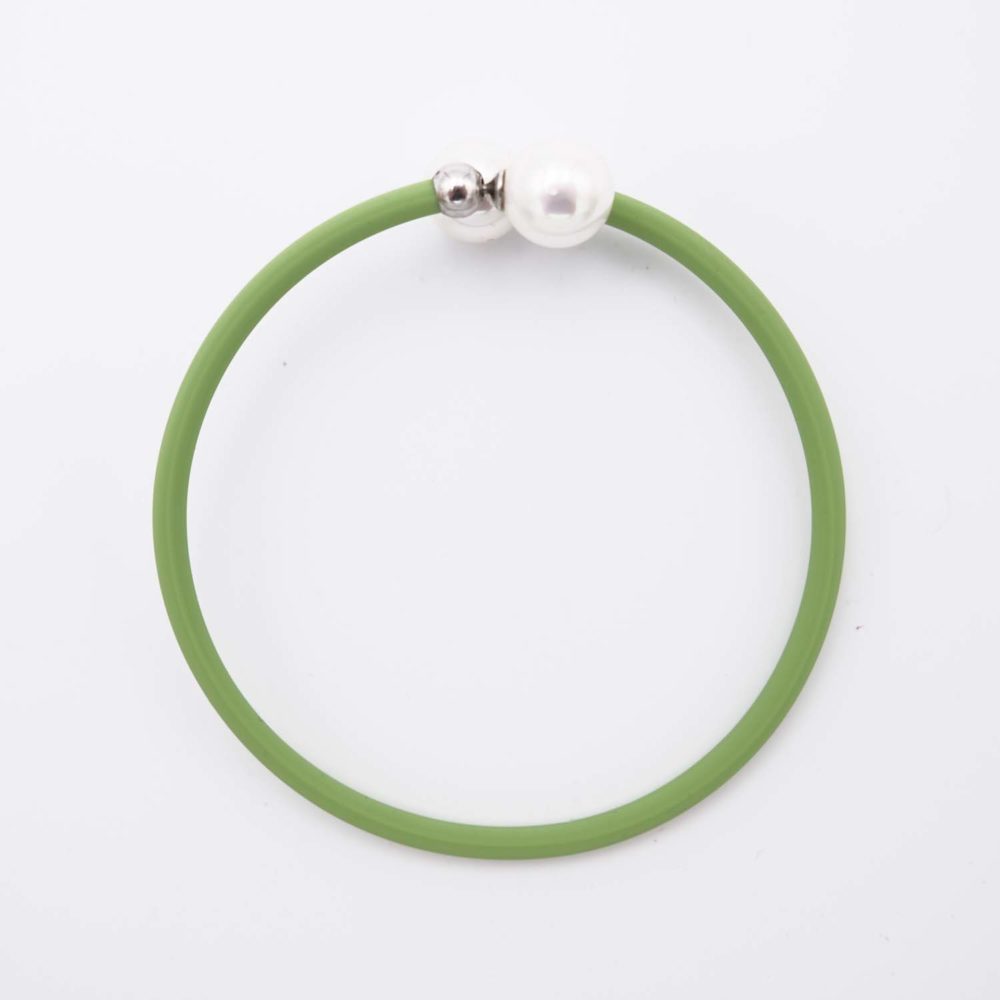 Bracelet en Perles de Majorque - 8 mm - Long. ajustable - Image 3