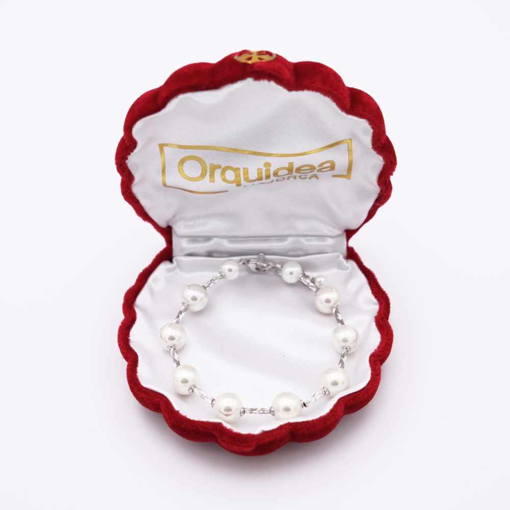 Bracelet en Perles de Majorque - 10 mm - Long. 20 cm - Image 4