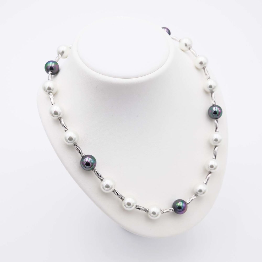 Collier en Perles de Majorque - 12 mm - Long. 45 cm - Image 3