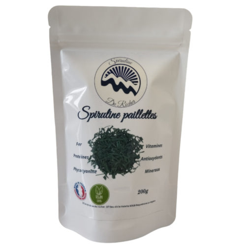 Spiruline en paillettes 200g