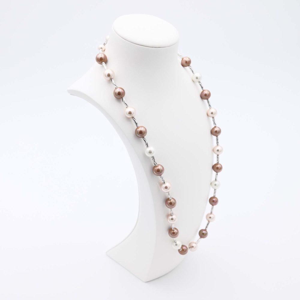 Collier en Perles de Majorque - 12 mm - 70 cm - Image 4