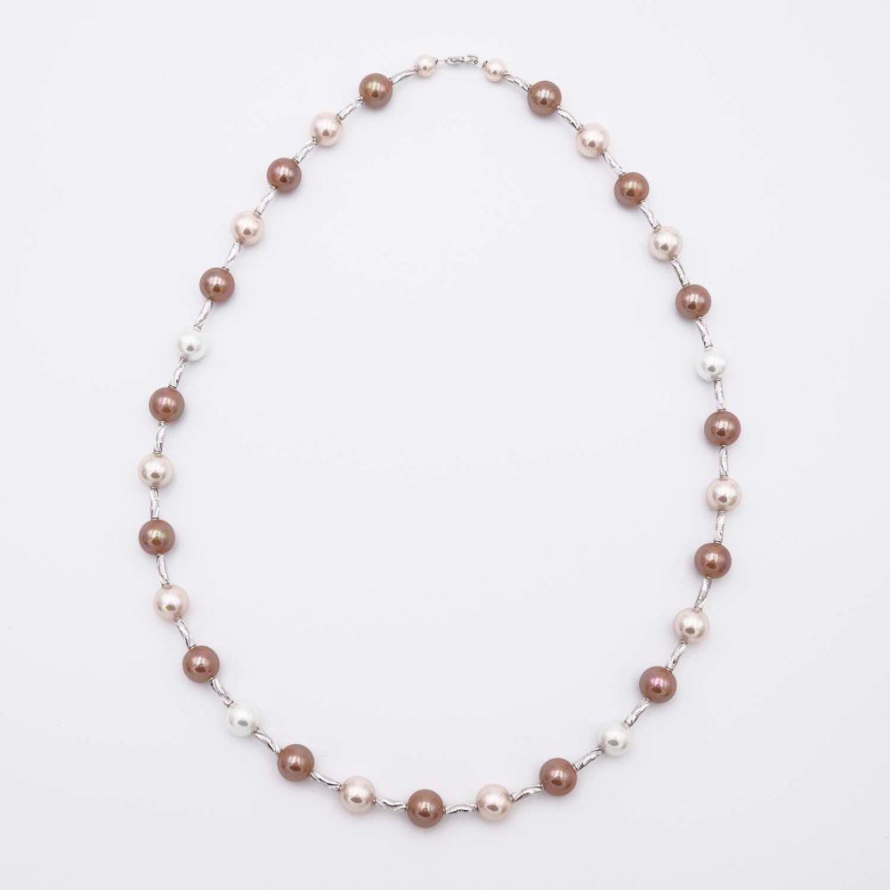 Collier en Perles de Majorque - 12 mm - 70 cm - Image 3