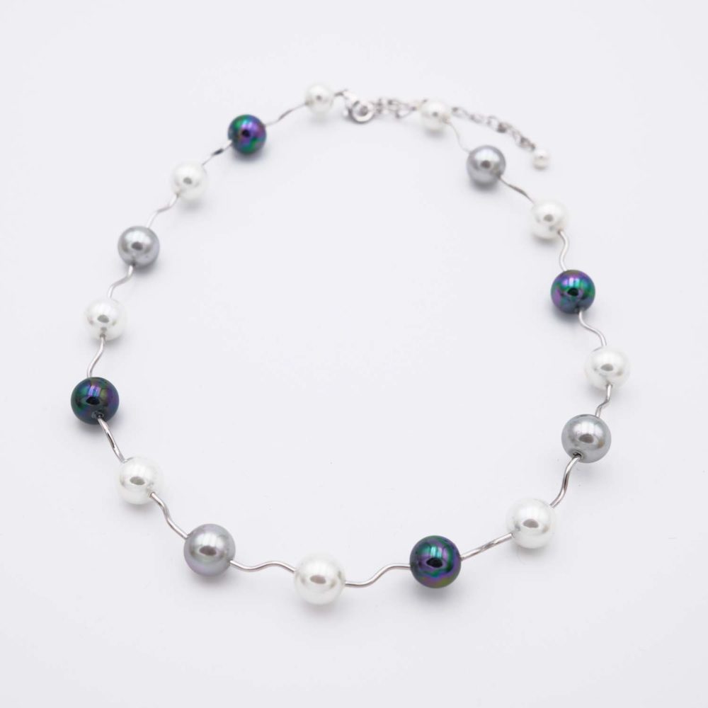 Collier en Perles de Majorque - 10 mm - Long. 38 à 46 cm - Image 2