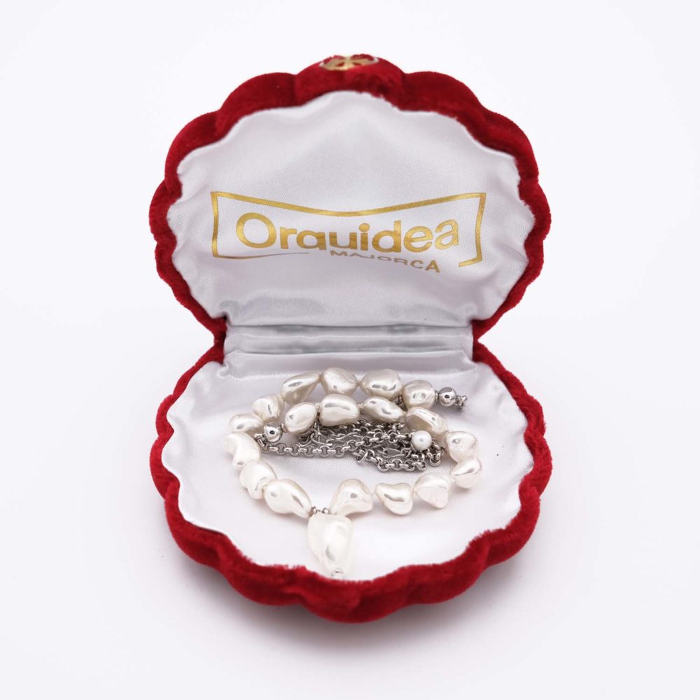 Collier en Perles de Majorque - Baroque - Long. 42 à 50 cm - Image 6