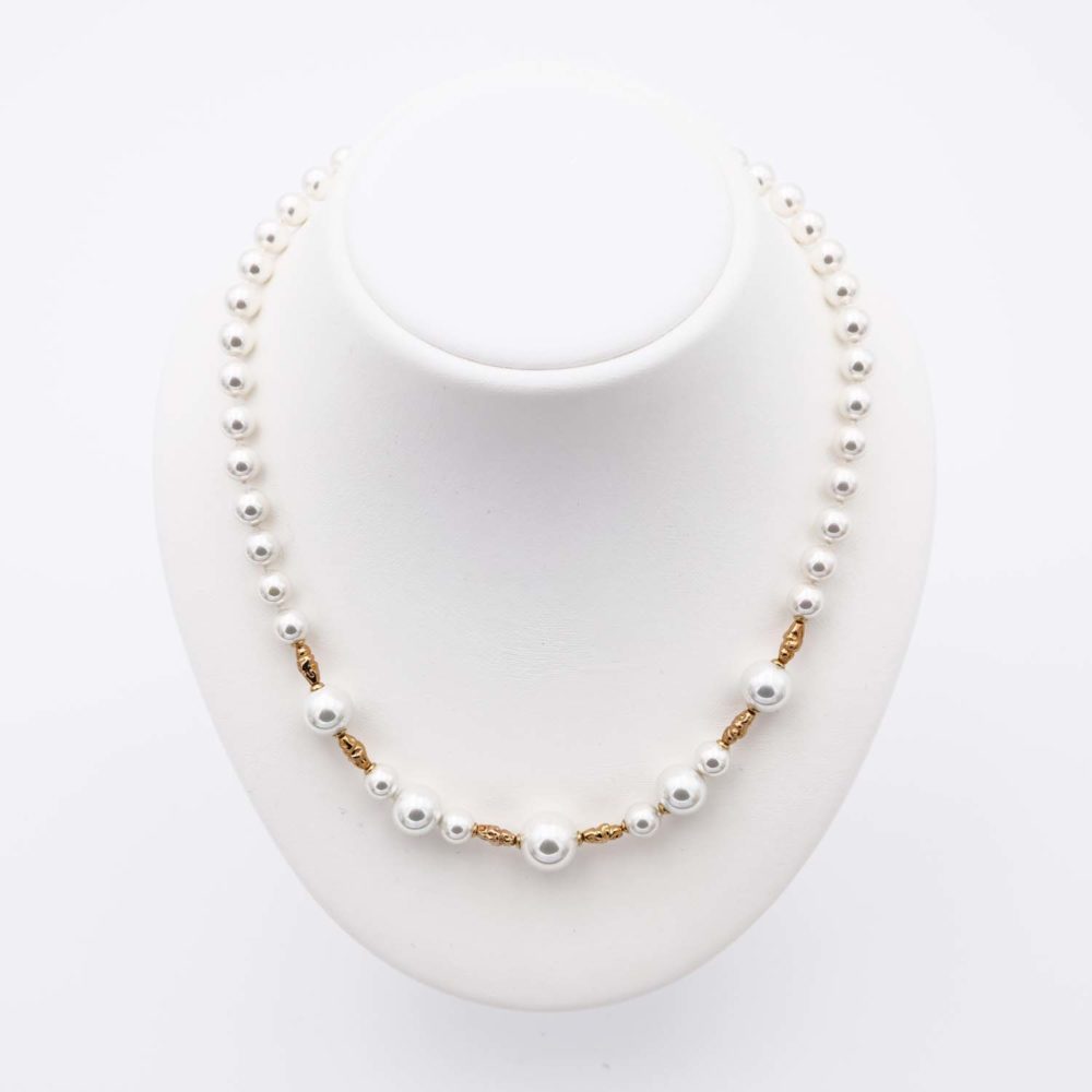 Collier en Perles de Majorque - 7 à 12 mm - Long. 45 cm - Image 4